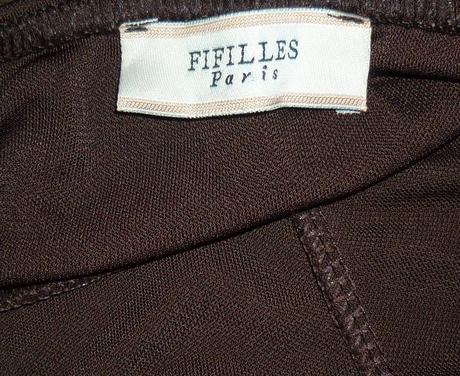 Hnědé ležérní dámské kalhoty fifilles paris, s