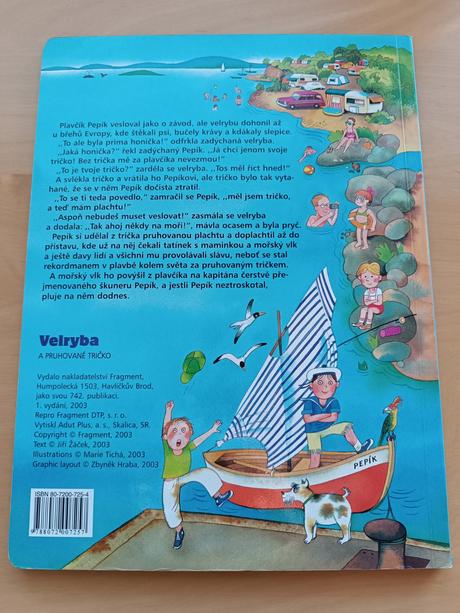 Velké leporelo se zvířátky velryba a pruhované ..., 