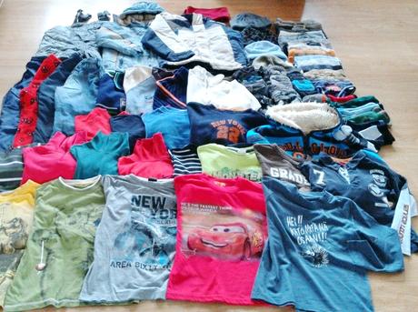 Balík mix věcí na kluka vel.110-128 podzim/zima, 104–116