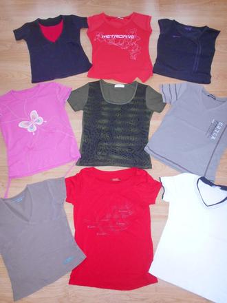 Dívčí trika od vel.128-158             9  kusů, 128
