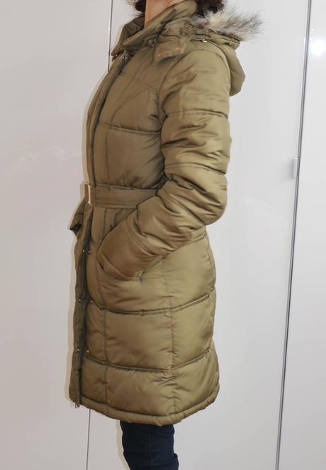 Olivove zelena parka-kabat, 34