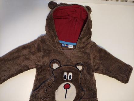 Heboučká mikina s medvídkem, lupilu,62