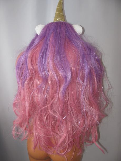 Karneval,vlasová paruka - unicorn,