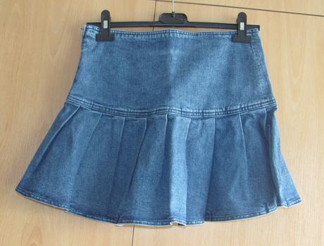 Riflová sukně, h&m,164