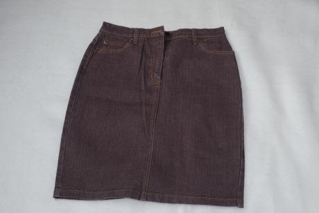 Hneda dzinova sukne, bonprix,40