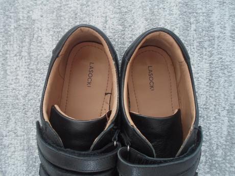 Černé boty polobotky kožené, lasocki,38