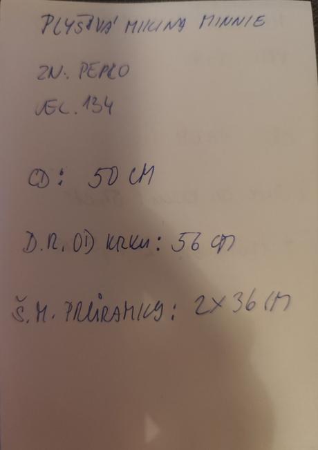 Plyšová mikina minnie pepco,vel.134, pepco,134