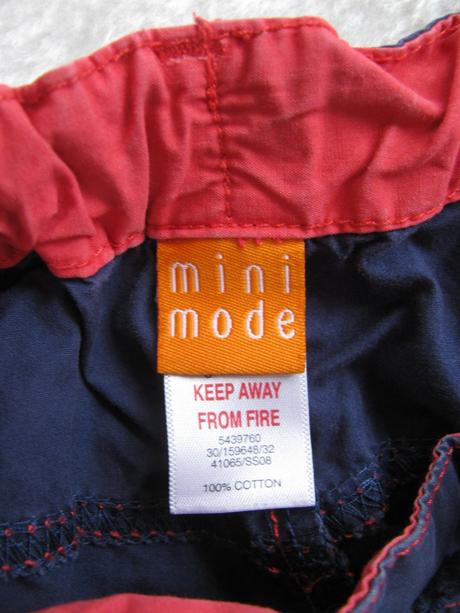 Tmavě modré chlapecké kraťasy, mini mode,68