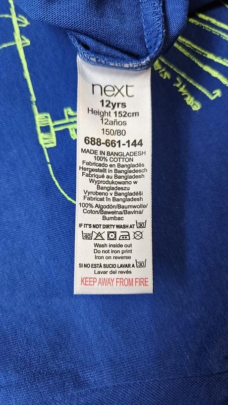 Nové chlapecké triko dl.ruk. next  152 skateboard, next,152