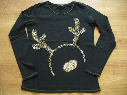 Vánoční tričko "sob" zn. george vel. 128, 128