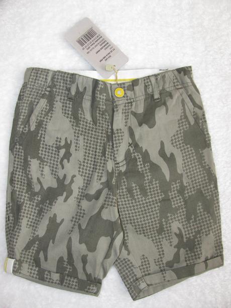 Bavlněné khaki maskáčové kraťasy, house,104