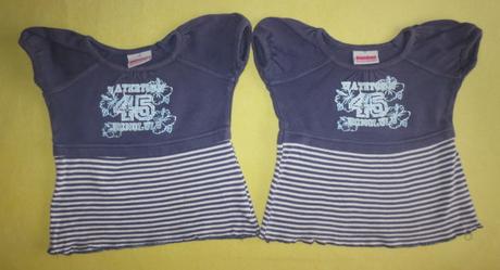 Tričko (tunika) s krátkým rukávem v.86 - 2ks, 86