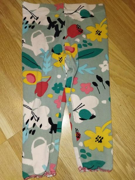 Žebrované legíny s květy 86 next, next,86