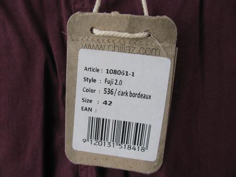 Strečové 3/4 capri kalhoty, barva bordo, 42