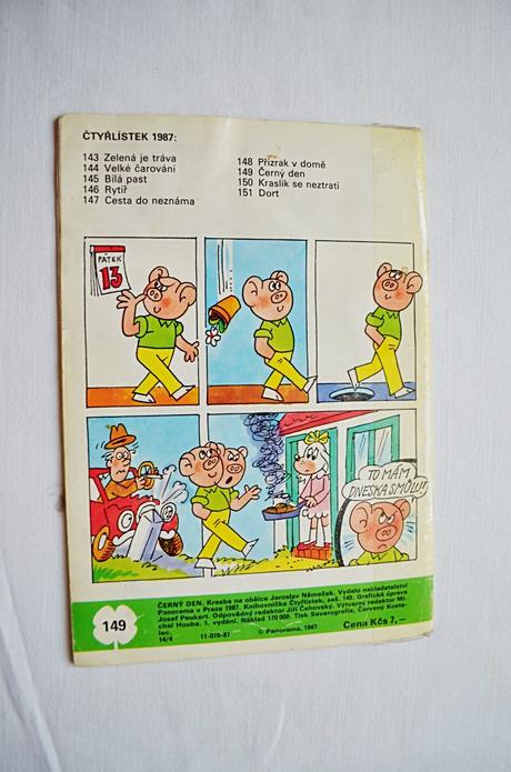 Dětský časopis čtyřlístek 149/ černý den,