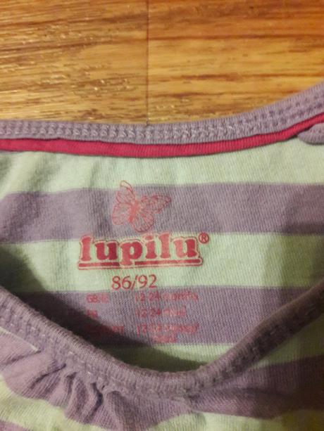 Dívčí tričko s dlouhým rukávem lupilu vel.86, lupilu,86