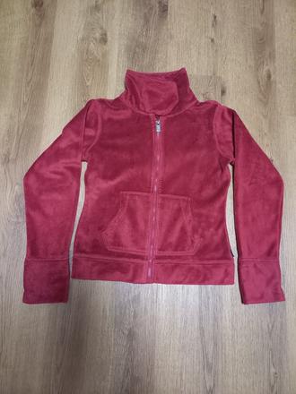 Růžová až vínová mikina se stojáčkem, 152