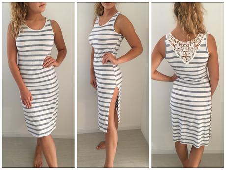 Letní šaty s krajkou, vel. s - m, m