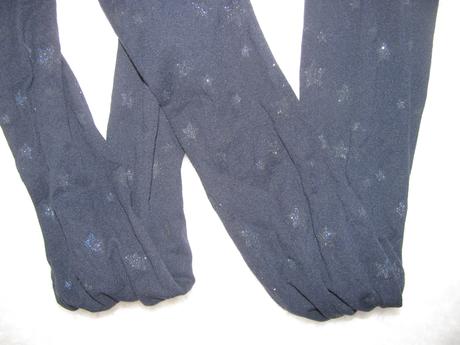 Tmavě modré punčocháče s hvězdičkami, 116