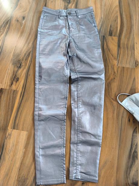 Stříbrný komplet set calzedonia + shein xxs/xs, calzedonia,158