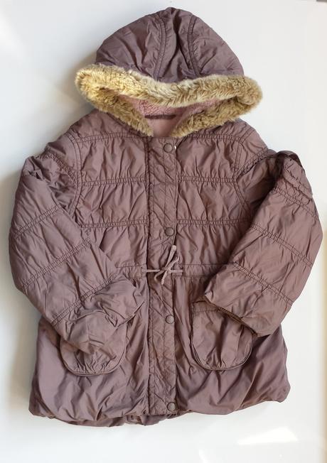 G104 dívčí elegantní bunda s kapucí vel. 116, marks & spencer,116