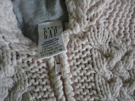 Vypodložený svetřík gap, vel. 3-6 měsíců, gap,68