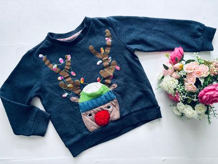 D79/ mikina vánoční - v.4/5 let, 110