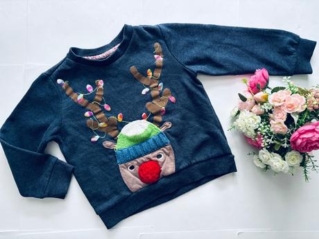 D79/ mikina vánoční - v.4/5 let, 110