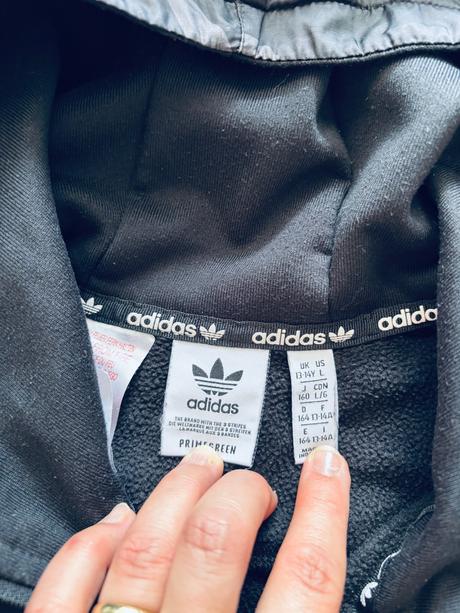 K7/ mikina černá zn. adidas- v.13/14 let, adidas,164