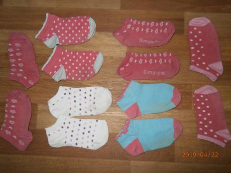 Nízké,krátké,letní ponožky,vel.27-30, 6ks+1 zdarma, c&a,28