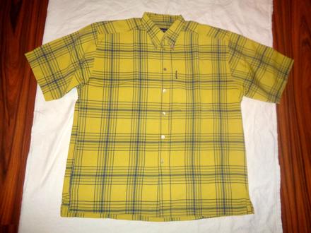 Luxusní hořčicově žlutá košile thomas brown, xxxl