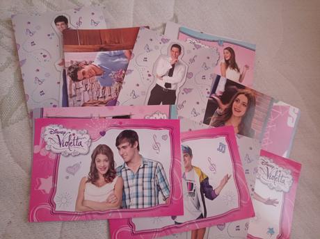 Karty violetta,samolepky, tetovacky, 