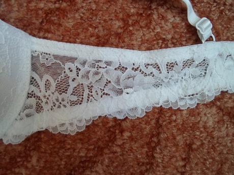 Bílá krajková podprsenka push up- 75b, new yorker,75b