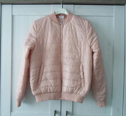 Růžová bunda bundička bomber, s