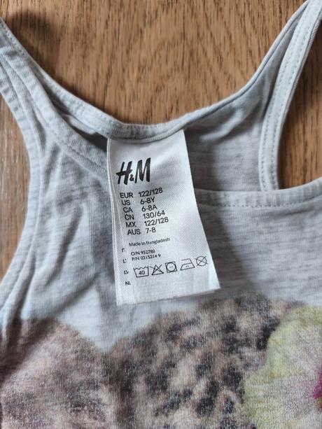 Letní pyžamo leopard h&m 122/128, h&m,128
