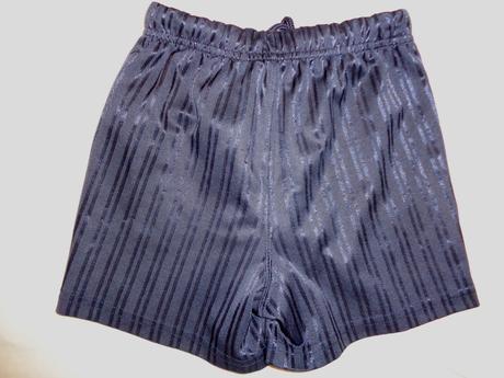 Tměva modré dresíkové šortky, 110