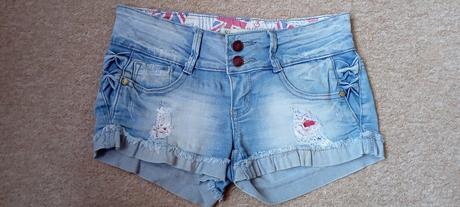 Rif šortky zn."simply chic" vel."s/36", denim,s