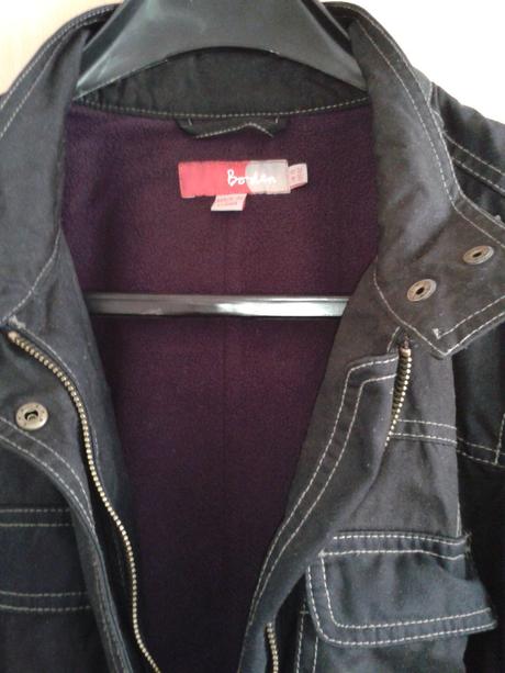 Černý mírně vyteplený kabátek/ bunda boden vel. 42, 42