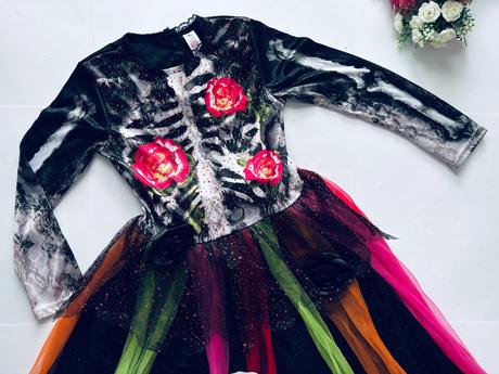 An26/ kostým kostlivka šaty - v.11/12 let zn. tu,