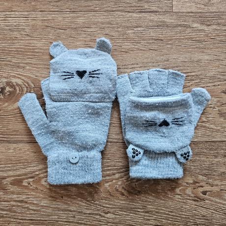 Dívčí úpletové rukavice vel 5-8 let, pepco,116