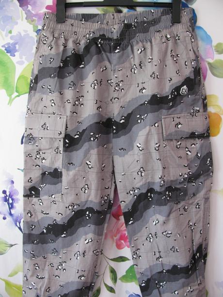 Bavlněné ripstop kalhoty, uvolněný střih, l