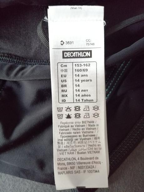 Plavky, decathlon,164