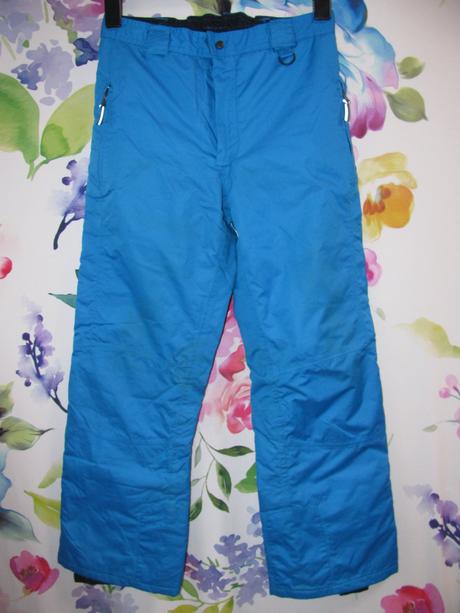 Chlapecké modré lyžařské kalhoty, oteplovačky, crivit,152