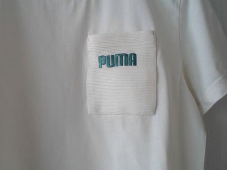 Bílé krémové tričko triko krátký rukáv puma, puma,s