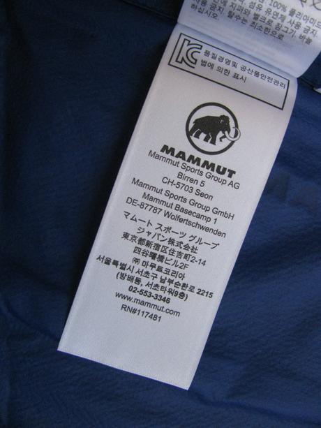 Modrá bunda, větrovka s kapucí mammut / unisex, mammut,m