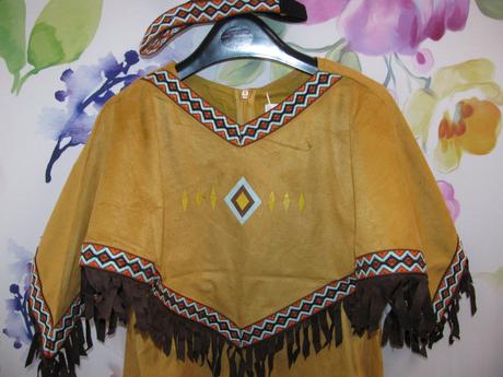 Kostým-malá indiánka 3 dílný vel.116/122,