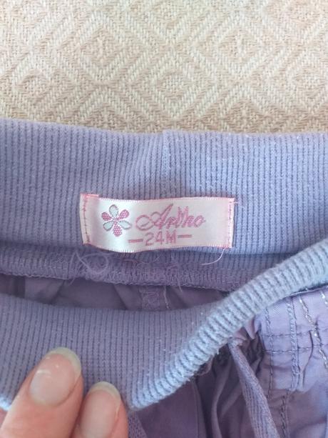 Fialové/lila capri/šortky vel. 92/2 roky, 92