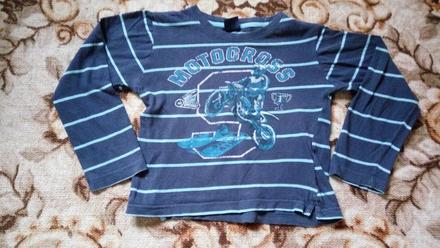 Tričko proužkované - modré, vel. 122, cactus clone,122