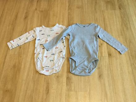 Sada s auty a se světle modrým body vel. 92, h&m,92