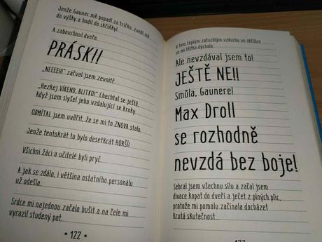 Kniha - maxovy trable zamčený ve školní skříňce,